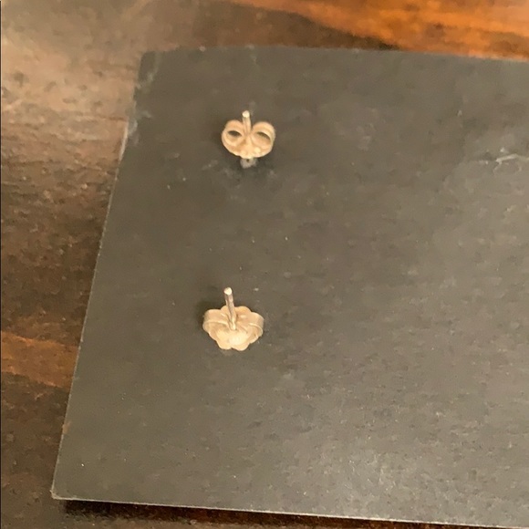 Native American Silver / Turquoise Earrings - Picture 4 of 4